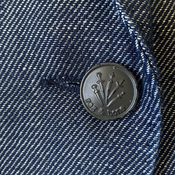 rag&bone NY navy cotton/hemp US made shawl collar single button boxy blazer EUC - Picture 3 of 8